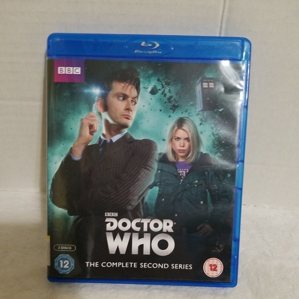 Doctor Who The Complete Second Series Blu-ray Disc 2016 3-Disc Set Nice!